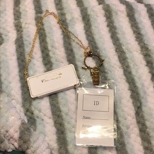 ID Chain Breast Cancer Awareness Holder